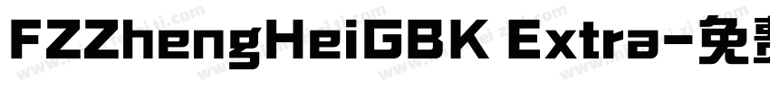 FZZhengHeiGBK Extra字体转换